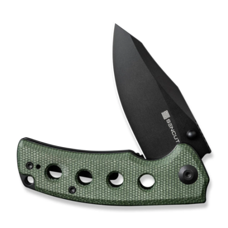SENCUT Excalis Flipper & Thumb Stud Micarta GRB