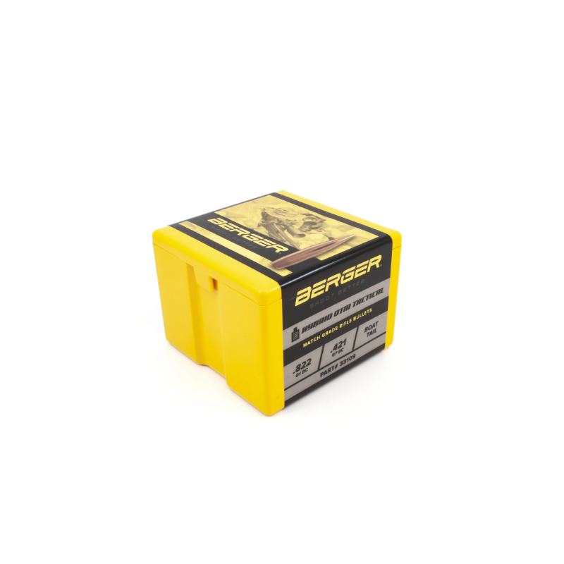 BERGER, .338 cal 250 gr Hybrid OTM Tactical