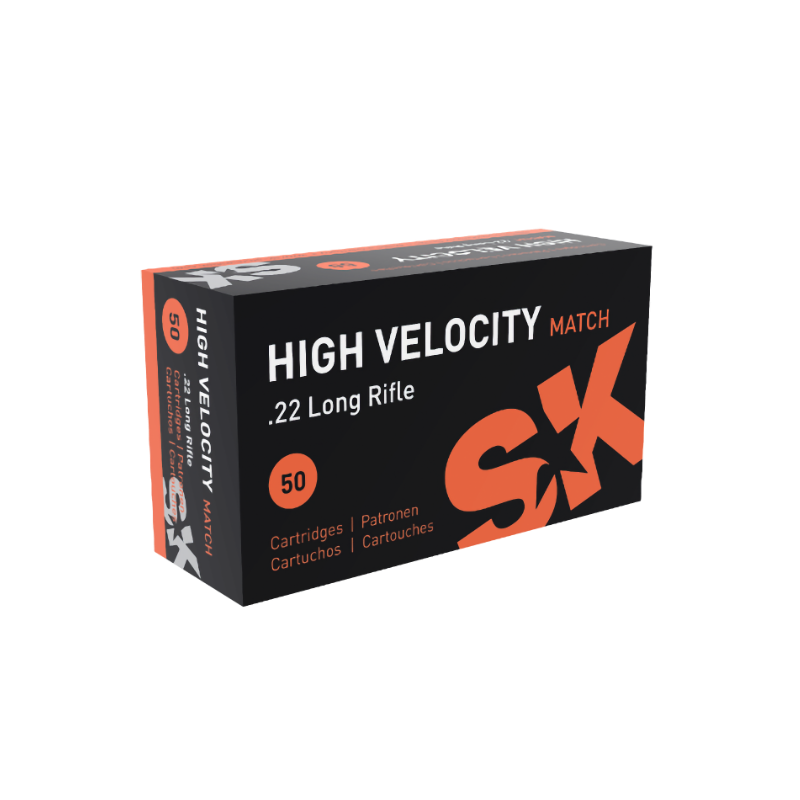 SK High Velocity Match .22 LR Ammunition SK High Velocity Match .22 LR Ammunition
