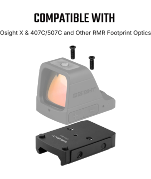 OSIGHT X kolimatorius 3 MOA + 32 MOA | Magnetic Charging | Ginklas.lt